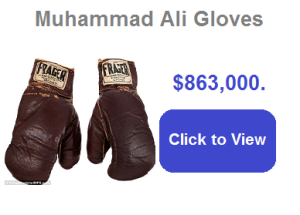 Muhammad Ali Boxing Gloves Fetches $863,000.