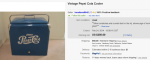 Pepsi Cola Cooler