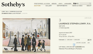 A Town Square by Laurence Stephen Lowry