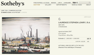 A River Bank by Laurence Stephen Lowry