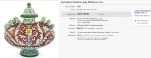 1. Top Cookie Jars Sold for $1,475. on eBay