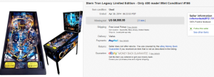 1. Top Coin Operated & PinBall Machine Sold for $8,555.55. on eBay