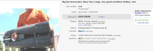 2. Top Binocular Sold for $1,725. on eBay