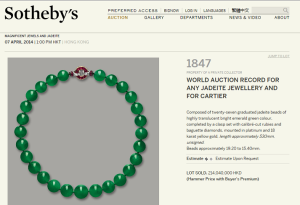 Magnificent Jewels and Jadeite Sold for $$27,606,310.