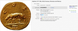 3. Top Ancient Coins Sold for $2,828.28. on eBay