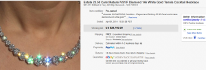 4. Top Diamonds & Jewelry Sold for $25,700 on eBay