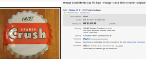 Enjoy Orange Crush Sign