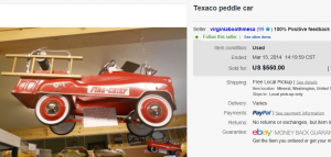 Texaco Pedal Car