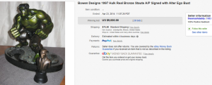 1. Top Figurine Sold for $9,000. on eBay