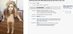 1. Top Doll & Bear Sold for $9,979. on eBay