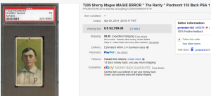1. Top Error Sold for $3,799. on eBay