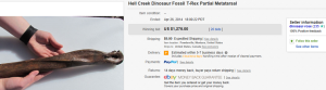 2. Top Dinosaur & Fossil Sold for $1,275. on eBay