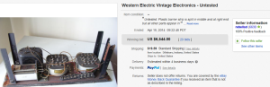 3. Top Electronic Sold for $3,985. on eBay