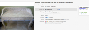 4. Top Furniture Sold for $6,500. on eBay