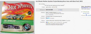 5. Most Expensive Hot Wheel Sold for $1,613.88. on eBay