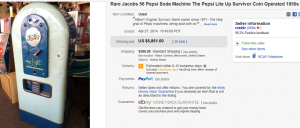 1. Most Expensive Pepsi Sold for $5,851. on eBay