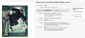 1. Top Action Figure Sold for $9,877.77. on eBay