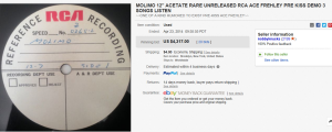 1. Top Record Sold for $4,317. on eBay