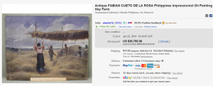 1. Top Art (Painting) Sold for $36,700. on eBay