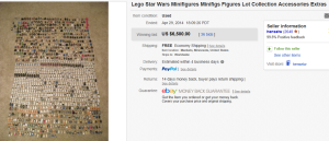 1. Top Star War Sold for $6,500. on eBay