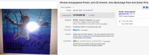 1. Top Poster Sold for $6,999.99. on eBay