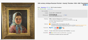2. Top Art (Painting) Sold for $19,900. on eBay