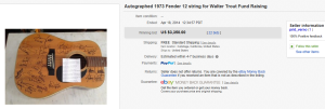 . Most Expensive Music Sold for $3,350. on eBay
