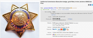 2. Top Badge Sold for $1,600. on eBay