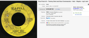 2. Top Record Sold for $3,827. on eBay