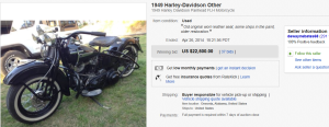 3. Most Expensive Motorcycle Sold for $22,500. on eBay
