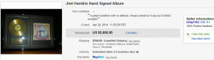 3. Most Expensive Music Sold for $3,000. on eBay