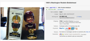 4. Top Bobble Head Sold for $821. on eBay