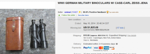 5. Top Binocular Sold for $1,825. on eBay