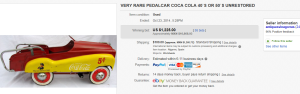 940's-1950's Pedalcar Coca Cola