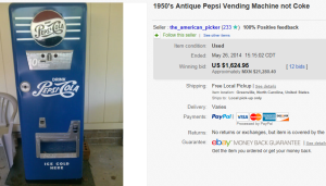 1950's Pepsi Vending Machine
