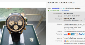 1. Top Rolex Sold for $40,050. on eBay