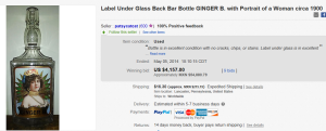 3. Top Bottle Sold for $4,157. on eBay