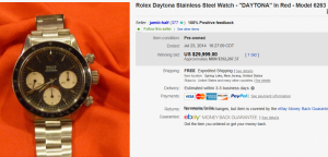 5 Rolex Daytona Stainless Steel Watch Model 6263