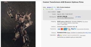 Top Action Figure Sold for $11,750. on eBay