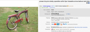 1. Top Bicycle Sold for $4,300. on eBay