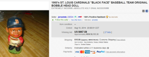 2. Top Bobble Head Sold for $667.58. on eBay