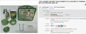 2. Most Expensive Lunch Box Sold for $972. on eBay