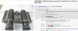 2. Top Binocular Sold for $3,057. on eBay