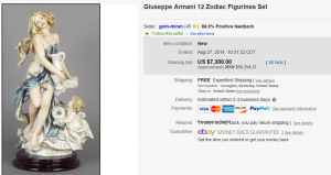 2. Top Figurine Sold for $7,300. on eBay