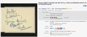 3. Most Expensive Memorabilia Sold for $6,785. on eBay