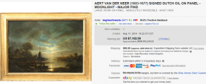 3. Top Art (Painting) Sold for $7,102. on eBay