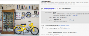 2. Most Expensive Motorcycle Sold for $5,610. on eBay