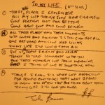 John Lennon’s Handwritten Lyrics