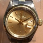 Rolex Datejust Ladies 14k/Ss Gold Watch Orig Dial & Bracelet 1972  
