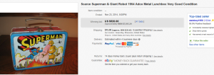 2. Most Expensive Lunch Box Sold for $520. on eBay 